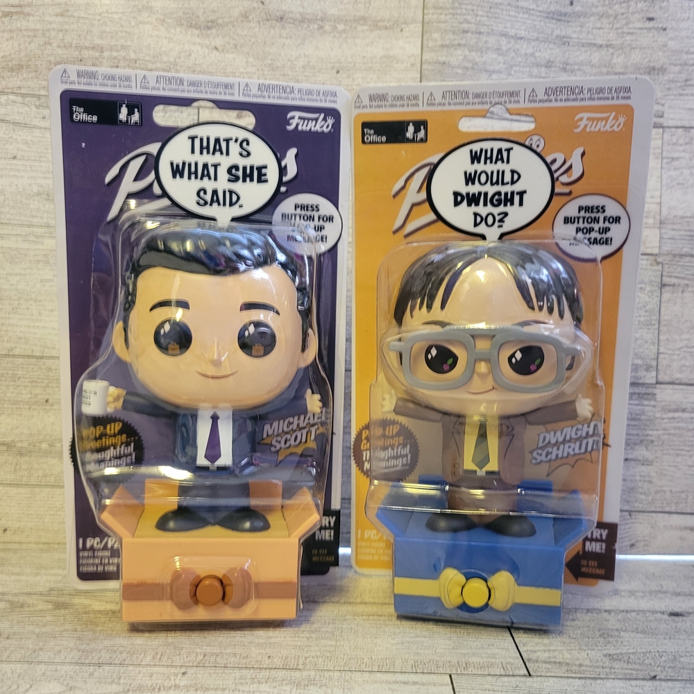 🖤Funko Pop! The Office Michael Scott and Dwight Schrute Figures NWT